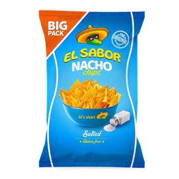 El sabor big nacho chips gluténmentes sós 180 g