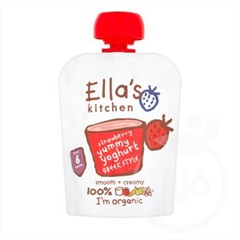 Ellas Kitchen bio görögjoghurt szamóca bébiétel 90 g