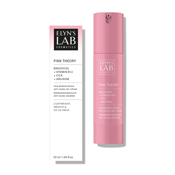 Elyn`s Lab pink theory bőrbarriertámogató smart-aging gélkrém bakuchiollal és b12-vitaminnal 50 ml