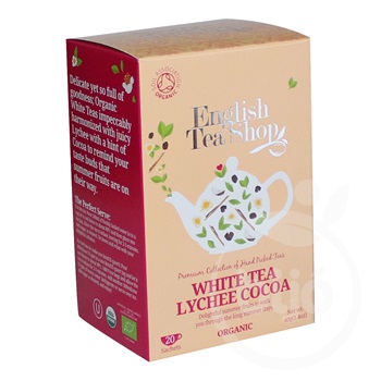 English Tea Shop bio 20 fehér tea licsivel és kakaóbabbal  20x2g   40g