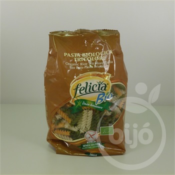 Felicia bio gluténmentes tészta rizs fussili trikolor 500 g