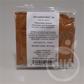 Fitodry csillagánizs őrölt 20 g