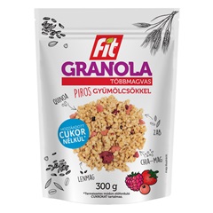 Fit granola piros gyümölcsökkel 300 g