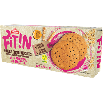Fit in teljes kiőrlésű keksz cukormentes 126 g