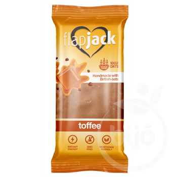 Flap Jack zabszelet toffee ízű, csokoládé ízű bevonattal 100 g