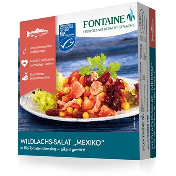 Fontaine vadlazac saláta bio dresszinggel "mexikó" 200 g