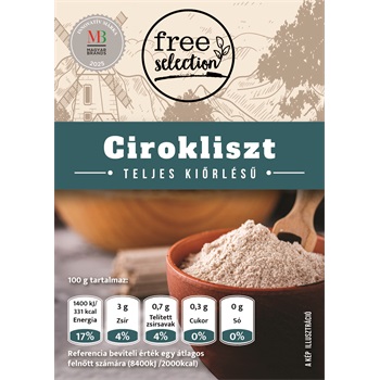 Free selection gluténmentes teljes kiőrlésű cirokliszt 500 g