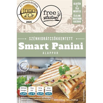Free selection szénhidrátcsökkentett smart panini alappor 4x35g 140 g