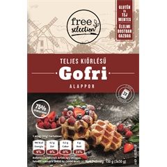 Free selection teljes kiőrlésű gofri alappor 3x50g 150 g