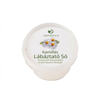 G&A Natural Kamillás Lábáztató Só Édesnarancs Illóolajjal 120 g