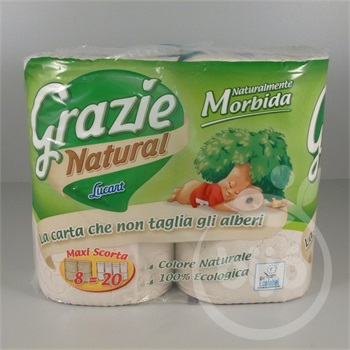 Grazie Natural toalettpapír 8 db 2 rétegű