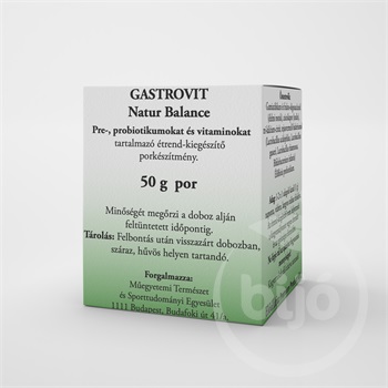Gastrovit natur balance pre- és probiotikumot tartalmazó étrend-kiegészítő por 50 g
