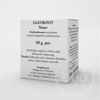 Gastrovit natur probiotikumot tartalmazó étrend-kiegészítő por 50 g