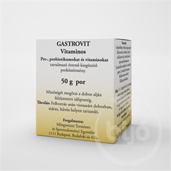 Gastrovit vitaminos pre-, probiotikumot és vitaminokat tartalmazó étrend-kiegészítő por 50 g