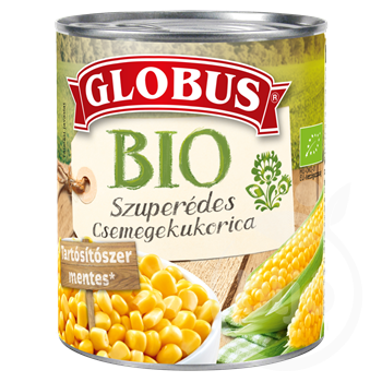 Globus bio szuperédes csemegekukorica konzerv 1 db