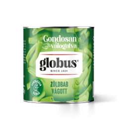 Globus zöldbab vágott konzerv 225 g 1 db