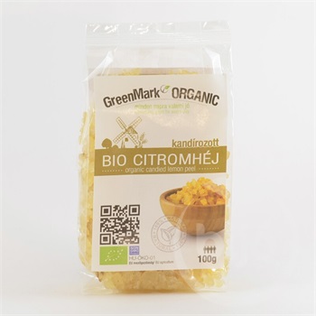 Greenmark bio kandírozott citromhéj 100 g