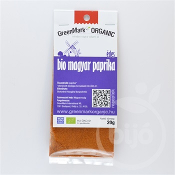 Greenmark bio magyar paprika édes 20 g