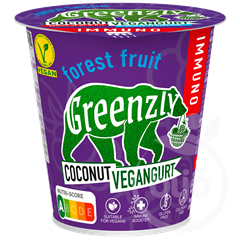 Greenzly kókuszos vegángurt erdei gyümölcsös 130 g