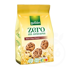 Gullón mini chip choco zero keksz csokoládé darabkákkal, édesítőszerrel 75 g