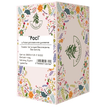Gyógyfű poci puffadásgátló filteres teakeverék 0-8é korig 20x1g 20 g