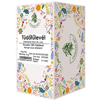 Gyógyfű tüdőfűlevél filteres tea 20x0,8g 16 g