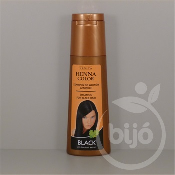 Henna Color hajsampon fekete árnyalatú hajra 250 ml