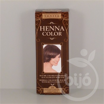 Henna Color szinező hajbalzsam nr 14 gesztenyebarna 75 ml