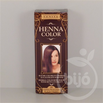 Henna Color szinező hajbalzsam nr 18 fekete meggy 75 ml