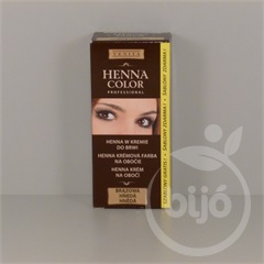 Henna Color tartós szempilla és szemöldök krémfesték barna 15 g