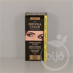 Henna Color tartós szempilla és szemöldök krémfesték fekete 15 g