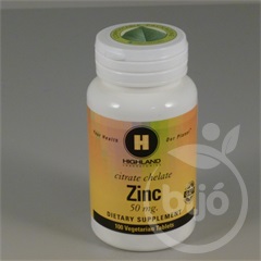 Highland zinc tabletta 100 db