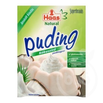 Haas natural pudingpor kókuszízű 40 g