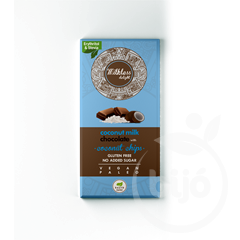 Dia-wellness health market milkless delight kókusztejes csokoládé kókuszchipsszel 80 g