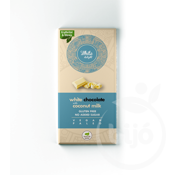 Dia-Wellness health market white delight kókusztejes fehércsokoládé 80 g