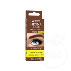 Henna Color tartós szempilla és szemöldök krémfesték középbarna goji bogyóval 15 g