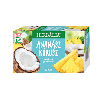 Herbária ananász kókusz ízesítésű gyümölcstea 20x2g 40 g