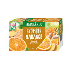 Herbária gyömbér narancs ízesítésű gyümölcstea 20x2g 40 g