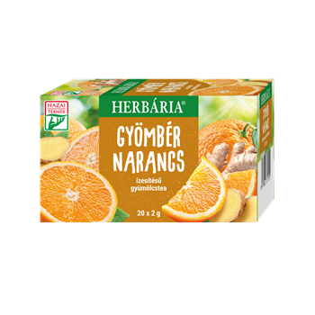Herbária gyömbér narancs ízesítésű gyümölcstea 20x2g 40 g