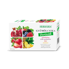 Herbária gyümölcstea mix 1 gránátalma, erdei gyümölcs, eper, ananász variáció 20x2 g 40 g