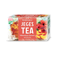 Herbária jeges tea hibiszkusz-barack gyümölcstea 20x2g 40 g