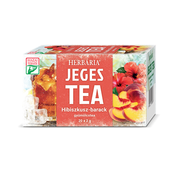 Herbária jeges tea hibiszkusz-barack gyümölcstea 20x2g 40 g