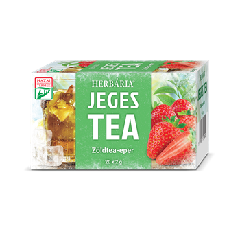 Herbária jeges tea zöldtea-eper 20x2g 40 g
