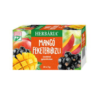 Herbária mangó feketeribizli ízesítésű gyümölcstea 20x2g 40 g
