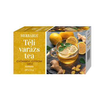 Herbária téli varázs gyömbér-citrom-méz ízű tea 20x1,5g 30 g