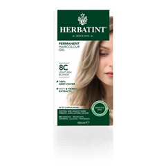 Herbatint 8c világos hamvas szőke tartós növényi hajfesték 170 ml