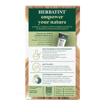 Herbatint 8d arany világos szőke hajfesték 170 ml