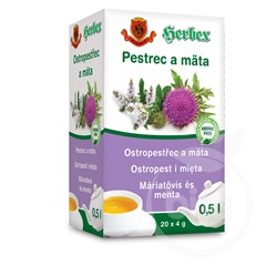 Herbex máriatövis és menta tea 20x4g 80 g