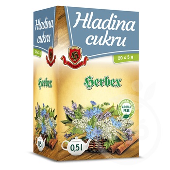 Herbex vércukor szint tea 20x3g 60 g