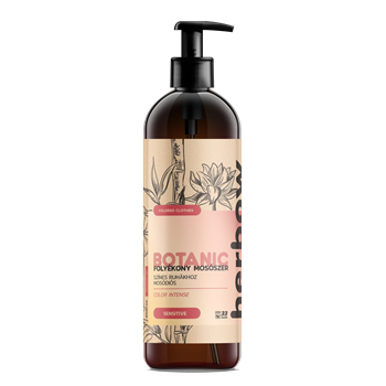 Herbow botanic color intense (mosódiós) folyékony mosószer színes ruhákhoz, zöldellő rét és gyöngyvirág illat 1000 ml